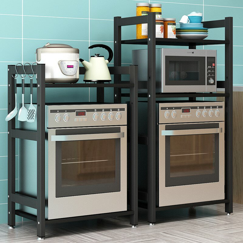 柜置物架落地多層廚房洗碗機微波爐烤箱收納架家用碗碟鍋架子