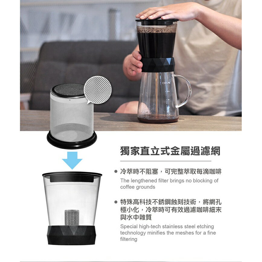 【Drive】冰滴冷萃兩用冰滴壺｜600ML 5