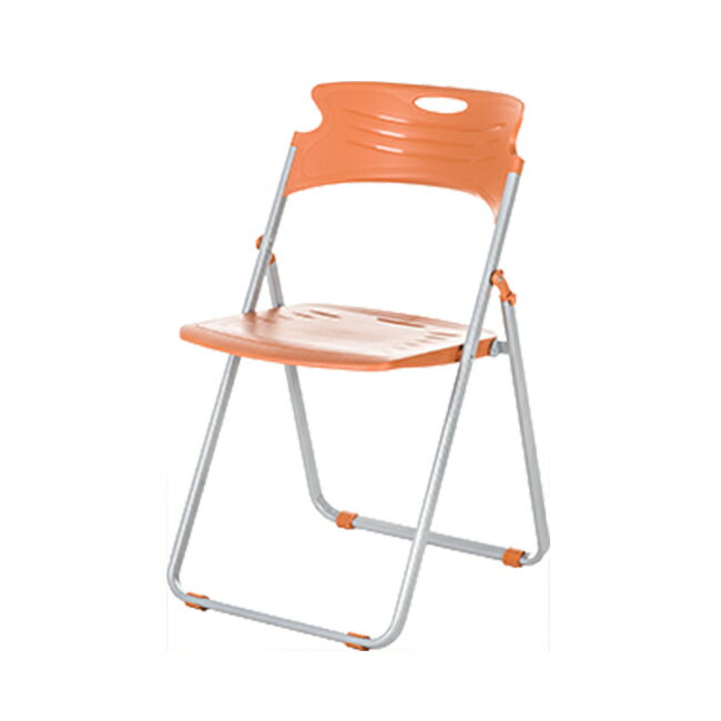 寶麗金折合椅 / 烤漆 / 塑鋼摺疊椅 折合椅(黑色/焦糖色) 椅子 展場 活動椅 收納椅 耐用 台灣製造