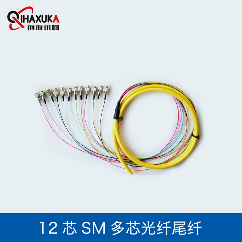 12 core SM multi-core fiber 0.9mm fan-out 12芯束狀0.9尾纖