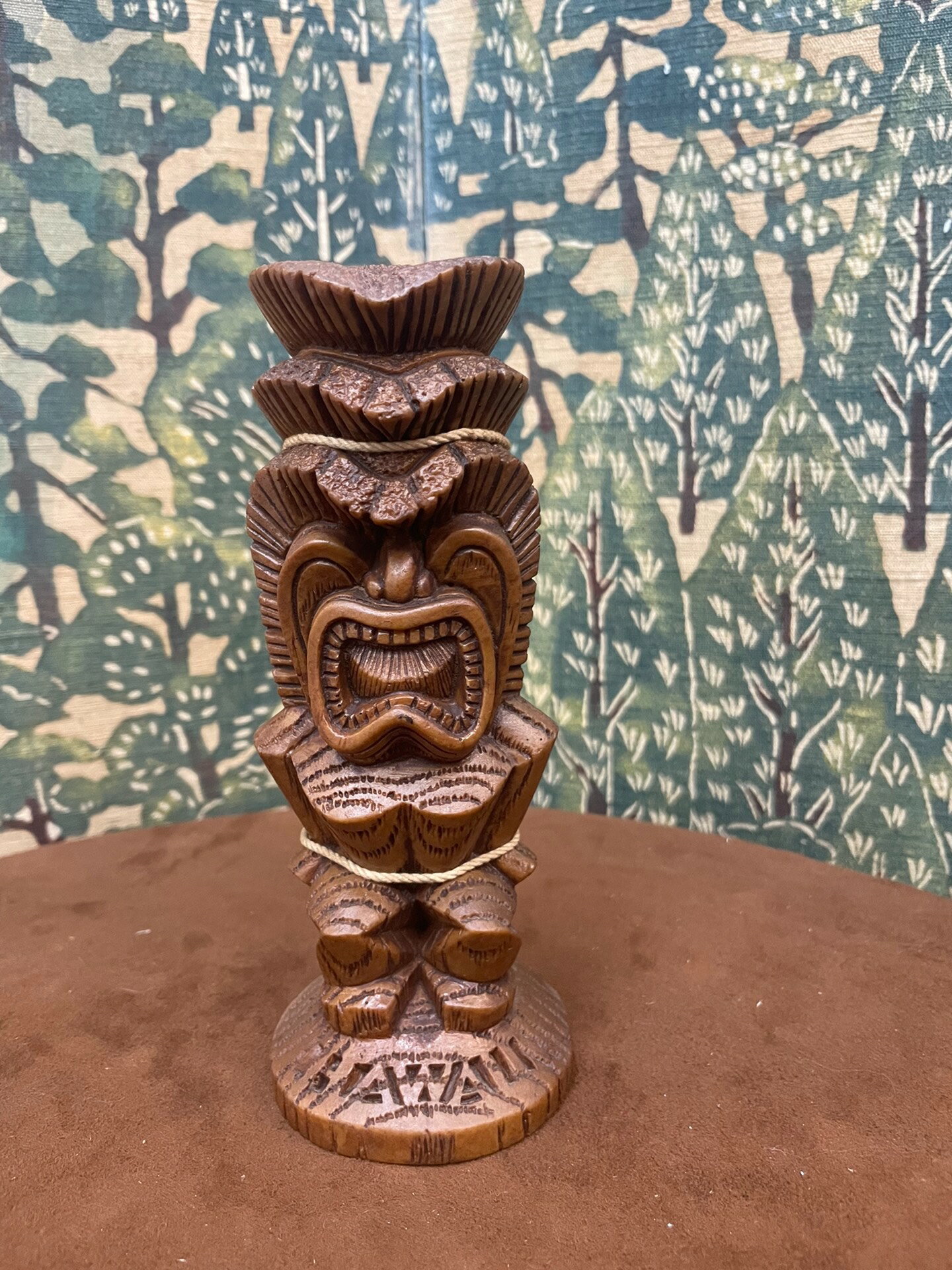 夏威夷中古圖騰高密樹脂置物擺飾1539