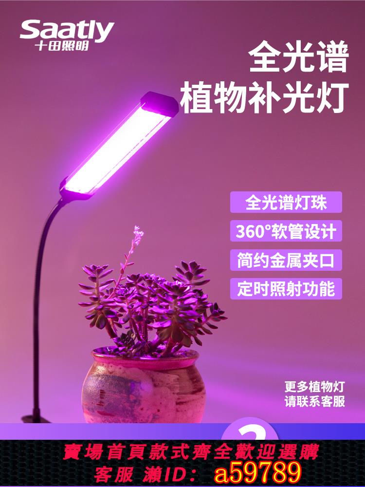 【臺灣公司 可打統編】全光譜植物生長燈多肉補光燈上色仿太陽USB夾子式LED燈花卉家用