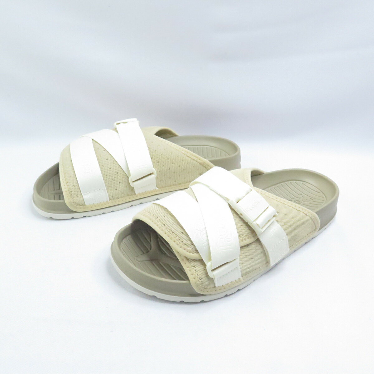 People Footwear Lennon 藍儂奇樂 男女款拖鞋 NC04V3T347 奶茶白【iSport愛 】