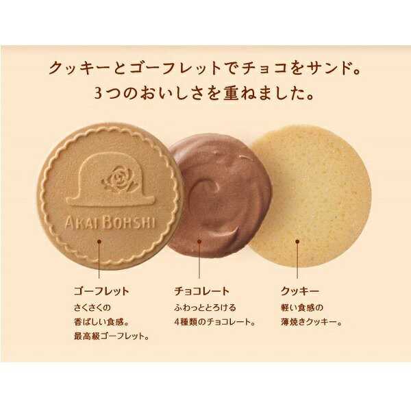 【江戶物語】高帽子 KUKKIA 赤帽子 4味綜合法蘭酥 禮盒32枚入 牛奶/可可/草莓/抹茶 紅帽子 伴手禮 日本進口 3