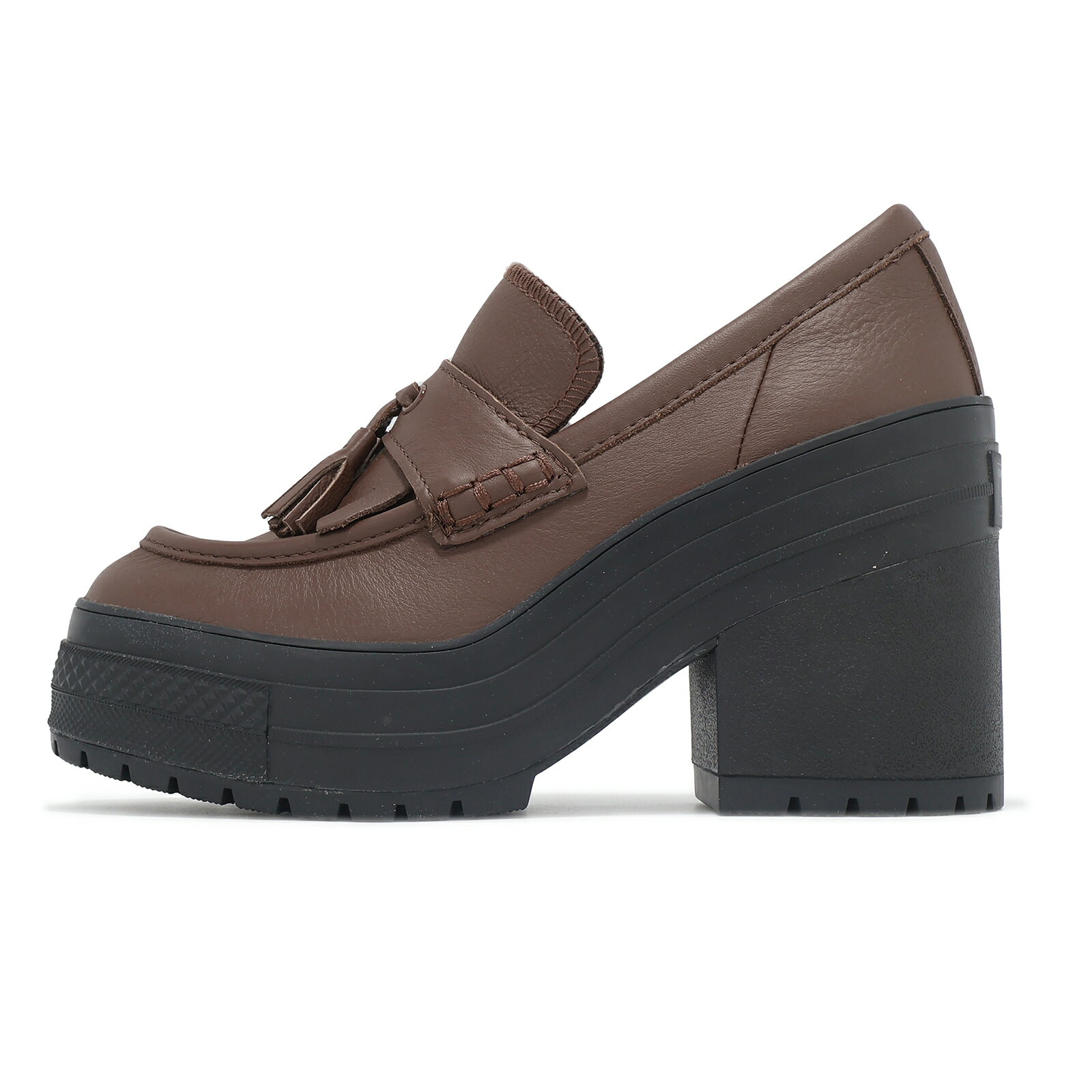 Converse 休閒鞋 Chuck 70 De Luxe Heel Loafer 男鞋 女鞋 棕 厚底 高跟 樂福鞋 A14715C