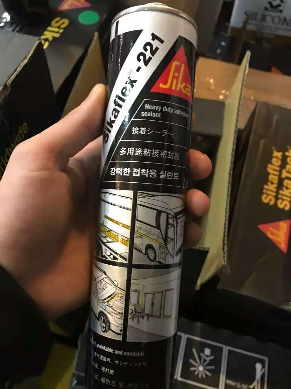 熱賣Sikaflex-221瑞士西卡單組份聚氨酯密封填縫建筑玻璃膠400ML【亞德機械五金家居】 2