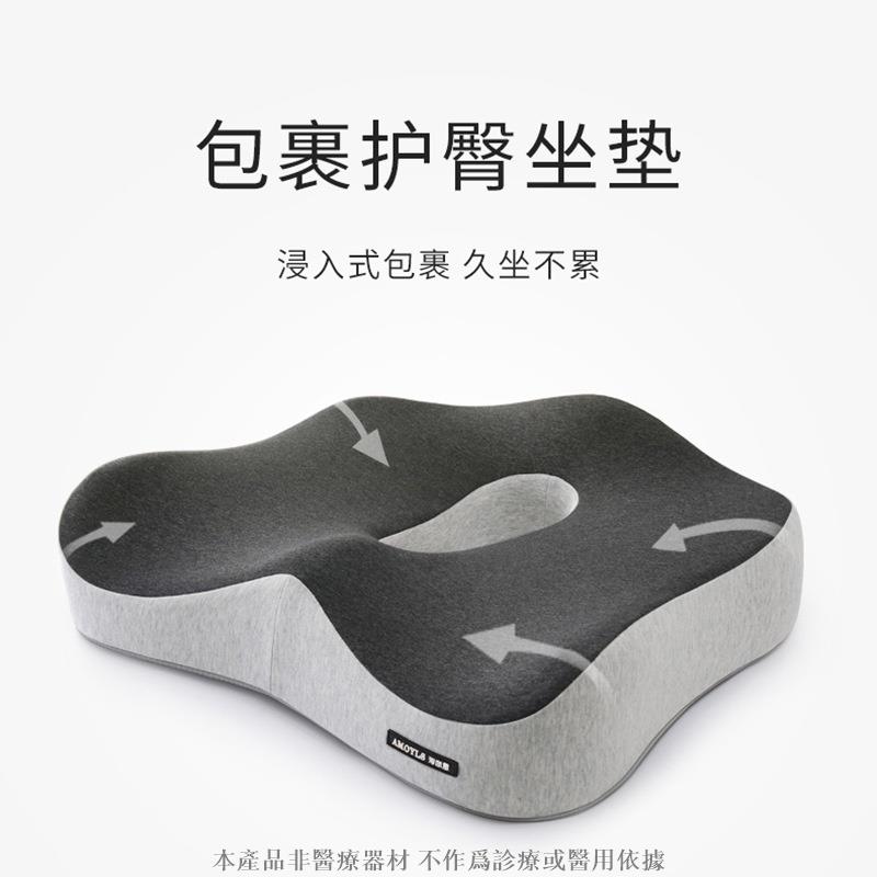 夏季辦公室久坐椅子座墊車座椅墊低反發 慢回彈 坐墊 防滑透氣 坐骨神經痛 坐姿坐墊透氣美臀屁股 護臀墊記憶棉墊