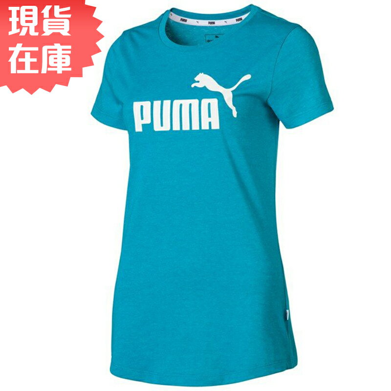 ★現貨在庫★ PUMA ESS No.1 Logo 女裝 短袖 上衣 棉質 亞規 粉藍【運動世界】85386928【APP限定 | 單筆滿799元結帳輸入序號『GT-MEN1906』再折70元】