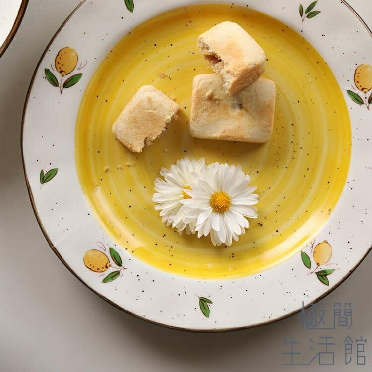 樂天精選~家居餐盤陶瓷餐具復古菜盤日式盤子-青木鋪子
