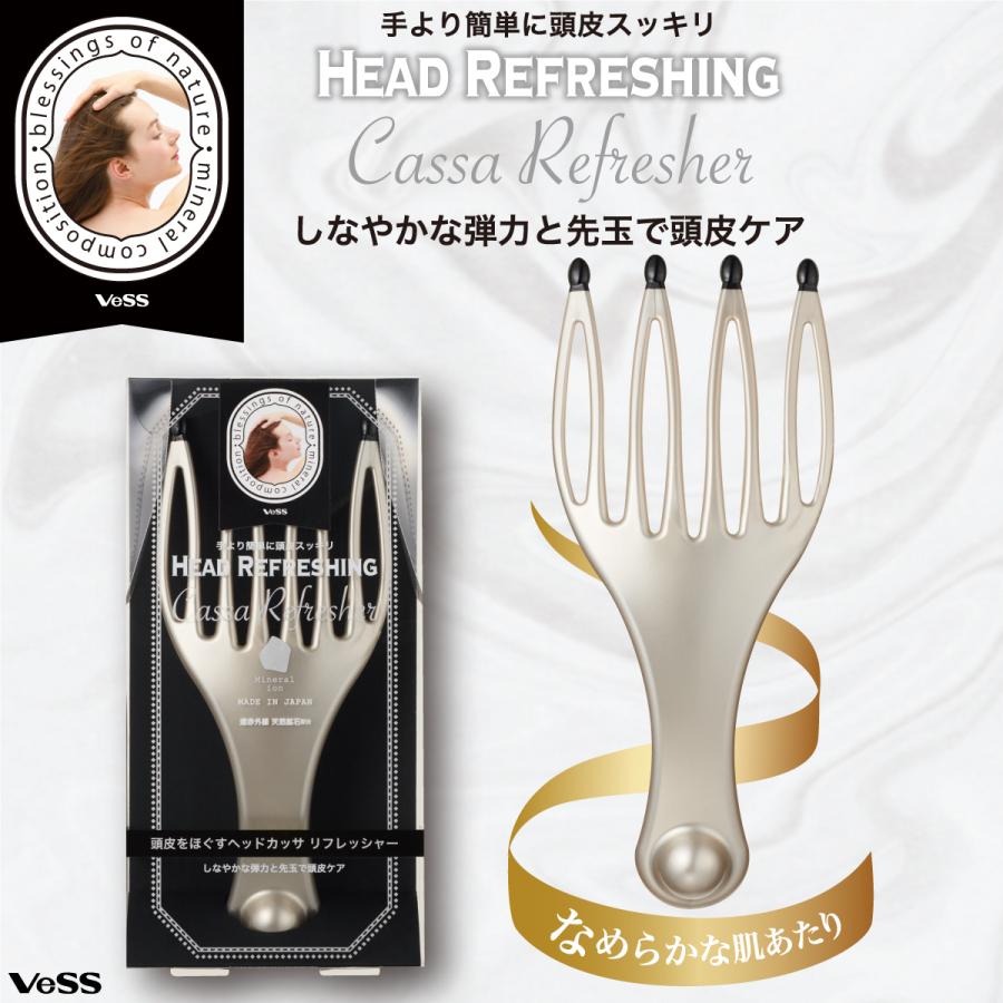 【日本VeSS】日本製 頭皮按摩梳 頭皮清潔梳子 梳子 HC-1200
