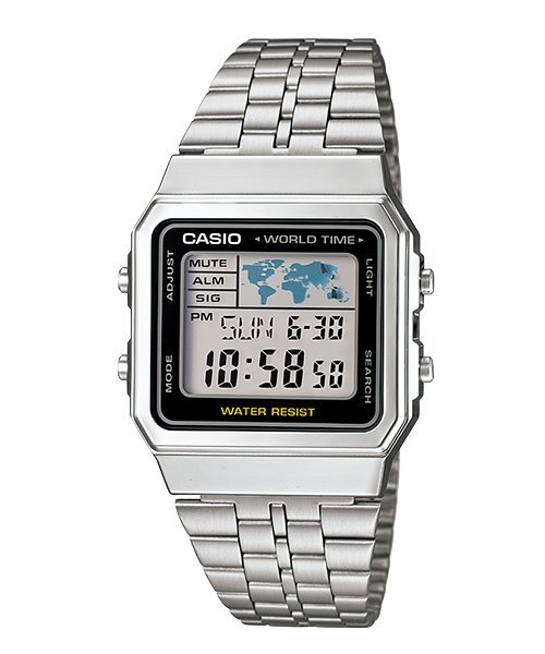 【東洋商行】免運 CASIO 卡西歐 世界時間復古風錶款 A-500WA-1DF 原廠公司貨 附保證卡 保固期一年