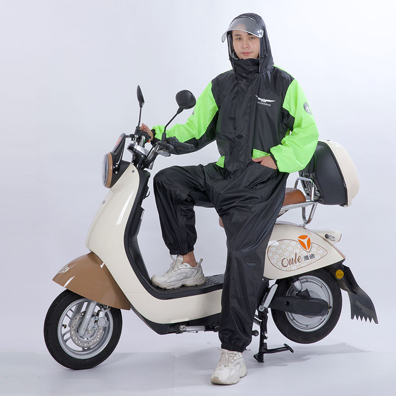 【優選百貨】外賣騎手摩托車雨衣套裝男款自行車騎行服防暴雨級雨披電動車專用