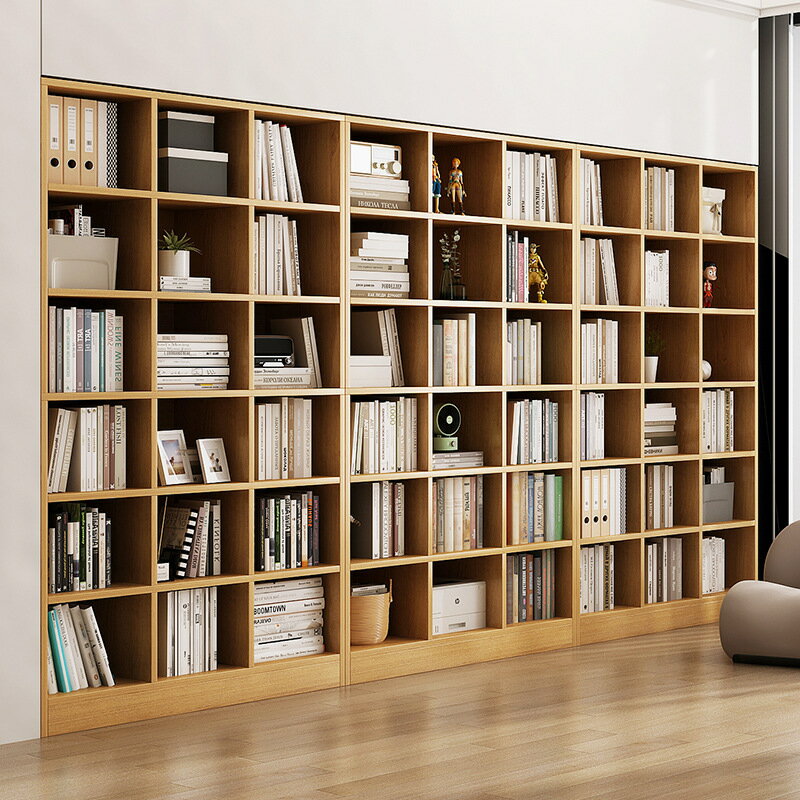 【品質保證】置物櫃 置物架 書架置物架落地家用收納格子客廳圖書館組合書簡約現代儲物