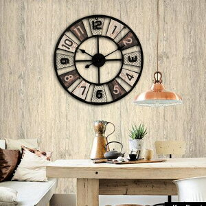 歐美式創意客廳鐘表 簡約個性靜音掛鐘時尚時鐘家用圓形