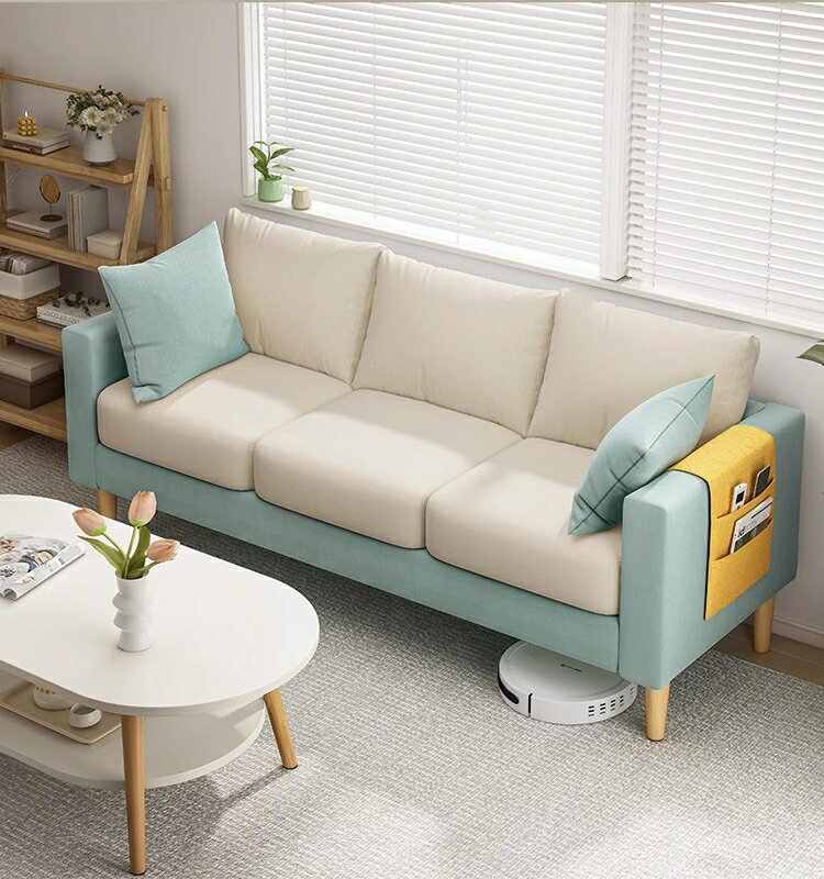 沙發小戶型北歐簡約現代客廳臥室公寓出租房單雙人網紅款布藝沙發