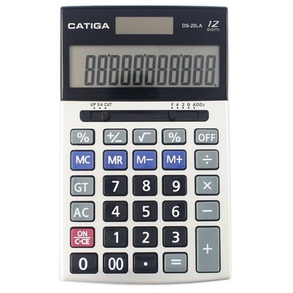 信力 CATIGA 計算機 DS-20LA 12位數 (中長型)/一箱10台入(促250) 12位數計算機-促銷商品-信