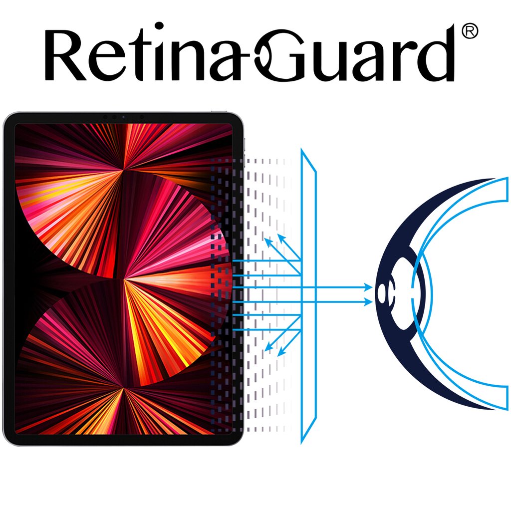 RetinaGuard 視網盾│2021 iPad Pro 12.9＂ 防藍光保護貼│2018-2020 共用│12.9吋│非滿版