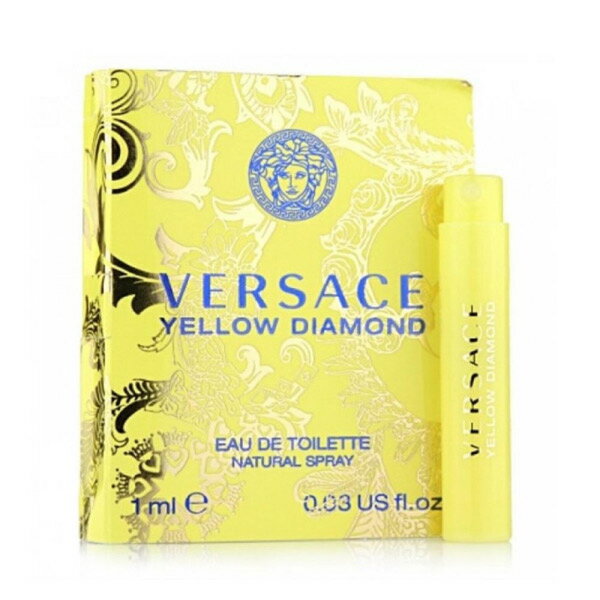 【原裝噴式試管香水】Versace 凡賽斯Yellow Diamond 香愛黃鑽女性淡香水 1mL