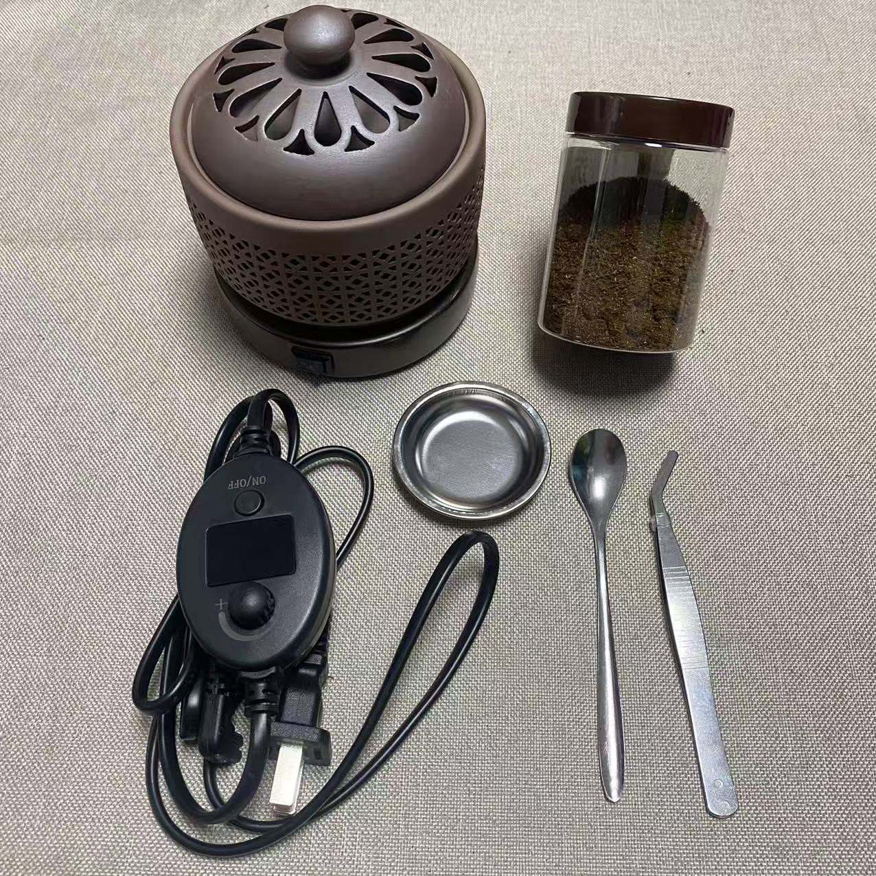 【可打統編 超低價】奇楠沉香專用電子香薰爐可定時調溫熏香加熱香粉香精油香塊 0