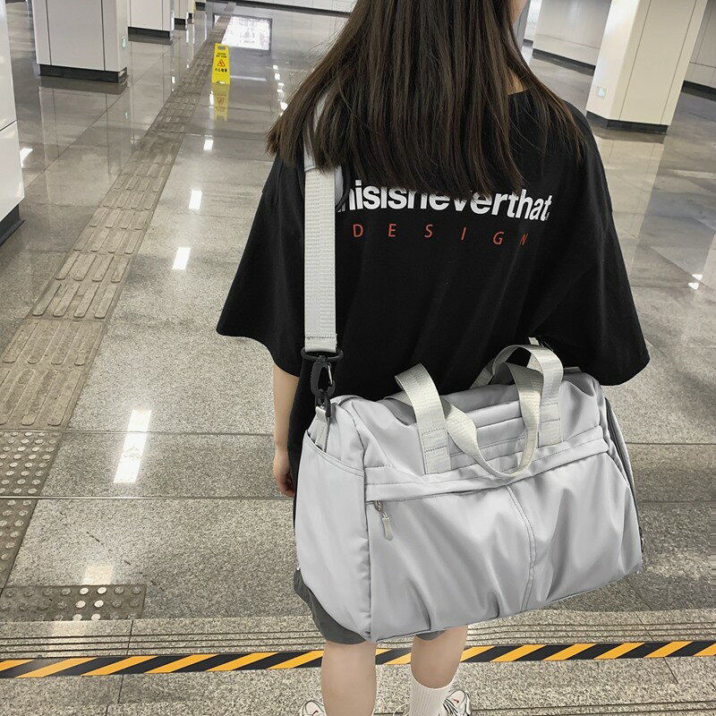 行李袋 登機包 行李包 日本旅行包女手提行李袋運動訓練健身包瑜伽包幹濕分離出差斜背包『YS0265』