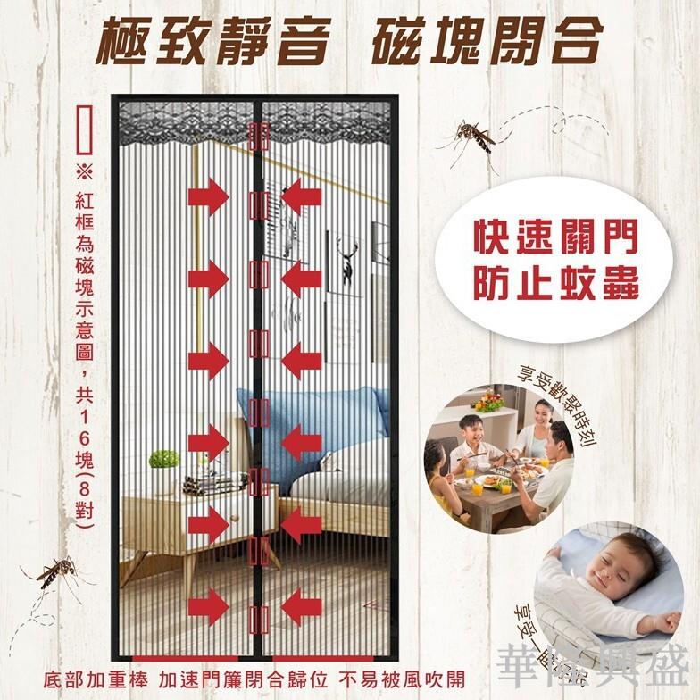 門簾 防蚊門簾 廚房 蚊帳門簾 防蚊簾 卡通門簾 磁吸 空調門簾 紗門簾 紗門 魔鬼氈 靜音 磁扣式