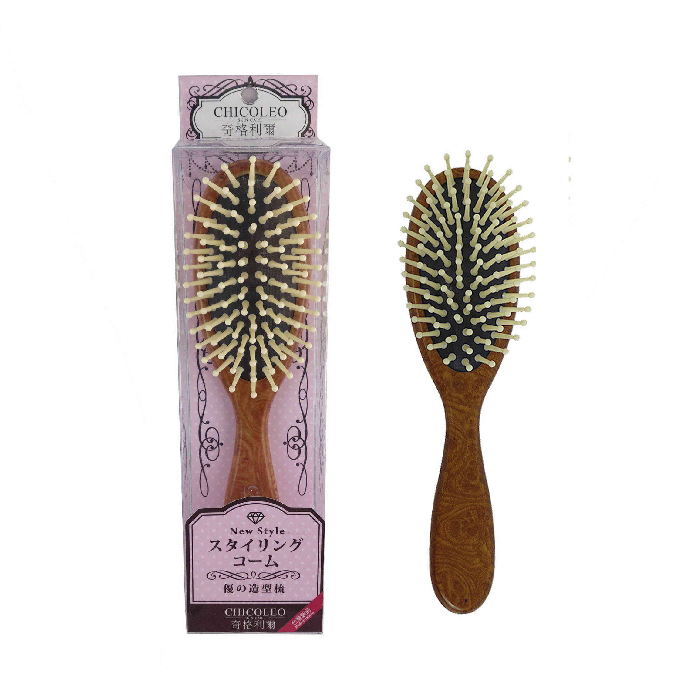 優の造型梳-大桃按摩針梳(盒裝) 1入