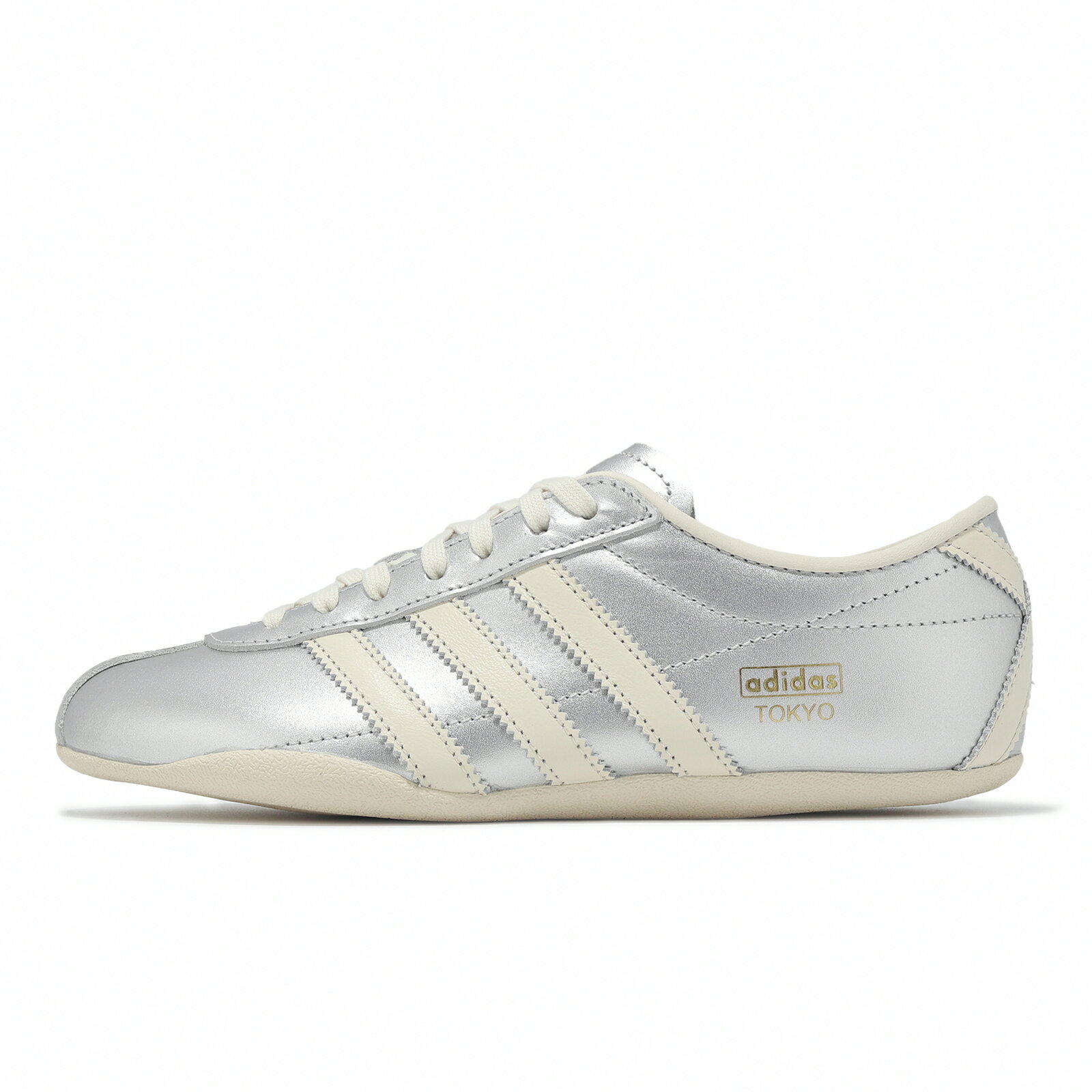 adidas 愛迪達 休閒鞋 Tokyo W 女鞋 銀 米白 皮革 復古 低筒 愛迪達