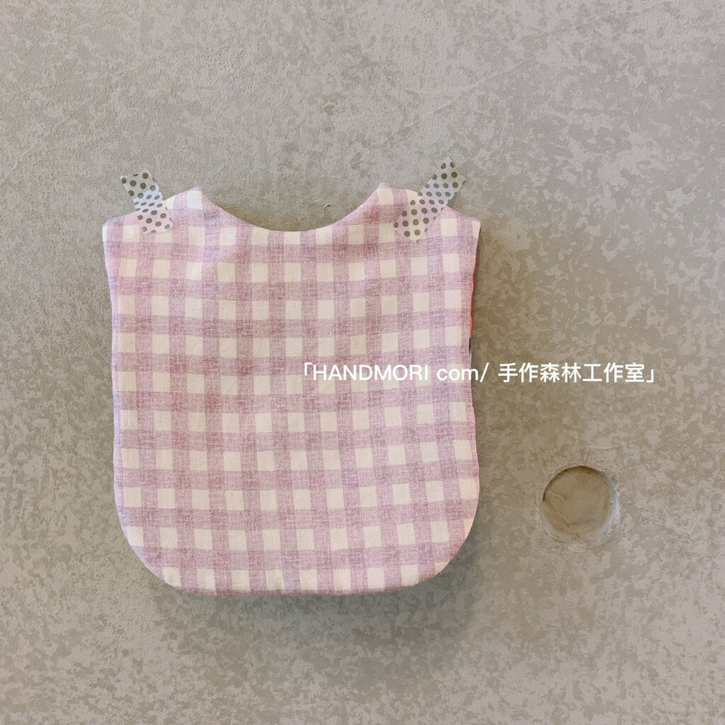 手作森林【原寸紙型】厚片吐司圍兜 附步驟圖解 新生兒 口水巾 自有品牌紙型 NL00633