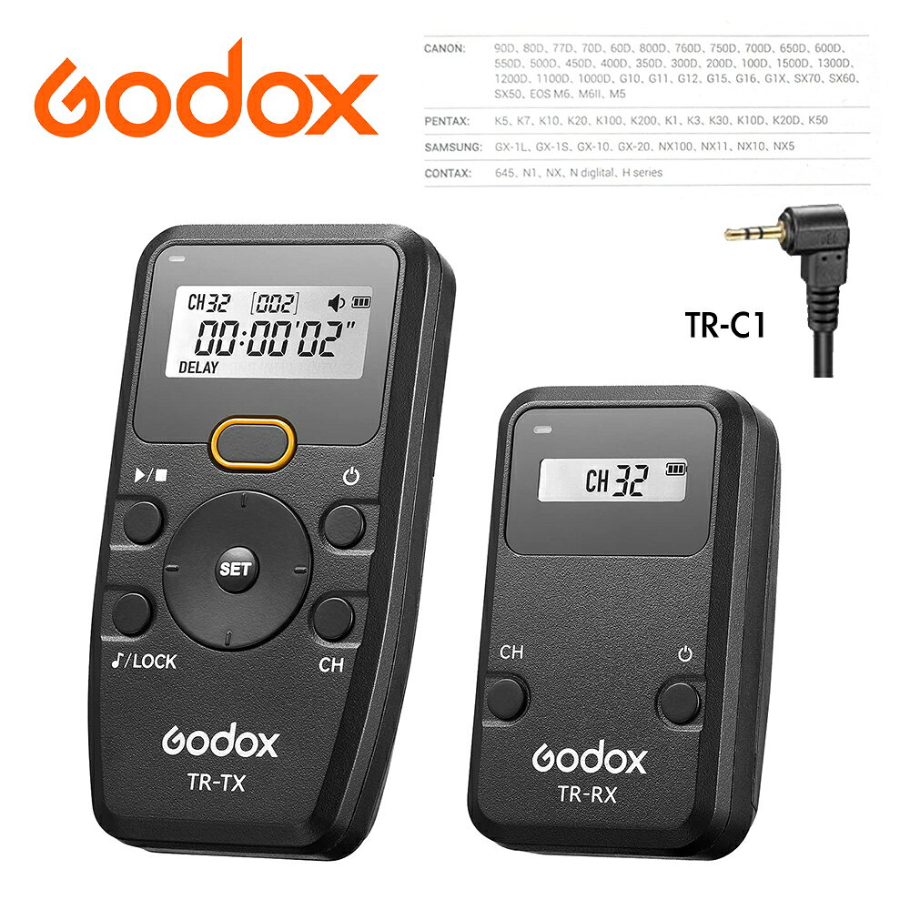 【eYe攝影】現貨 GODOX 神牛 TR-C1 無線定時 Canon 800D 90D XT3 XH1 XE3 XT4