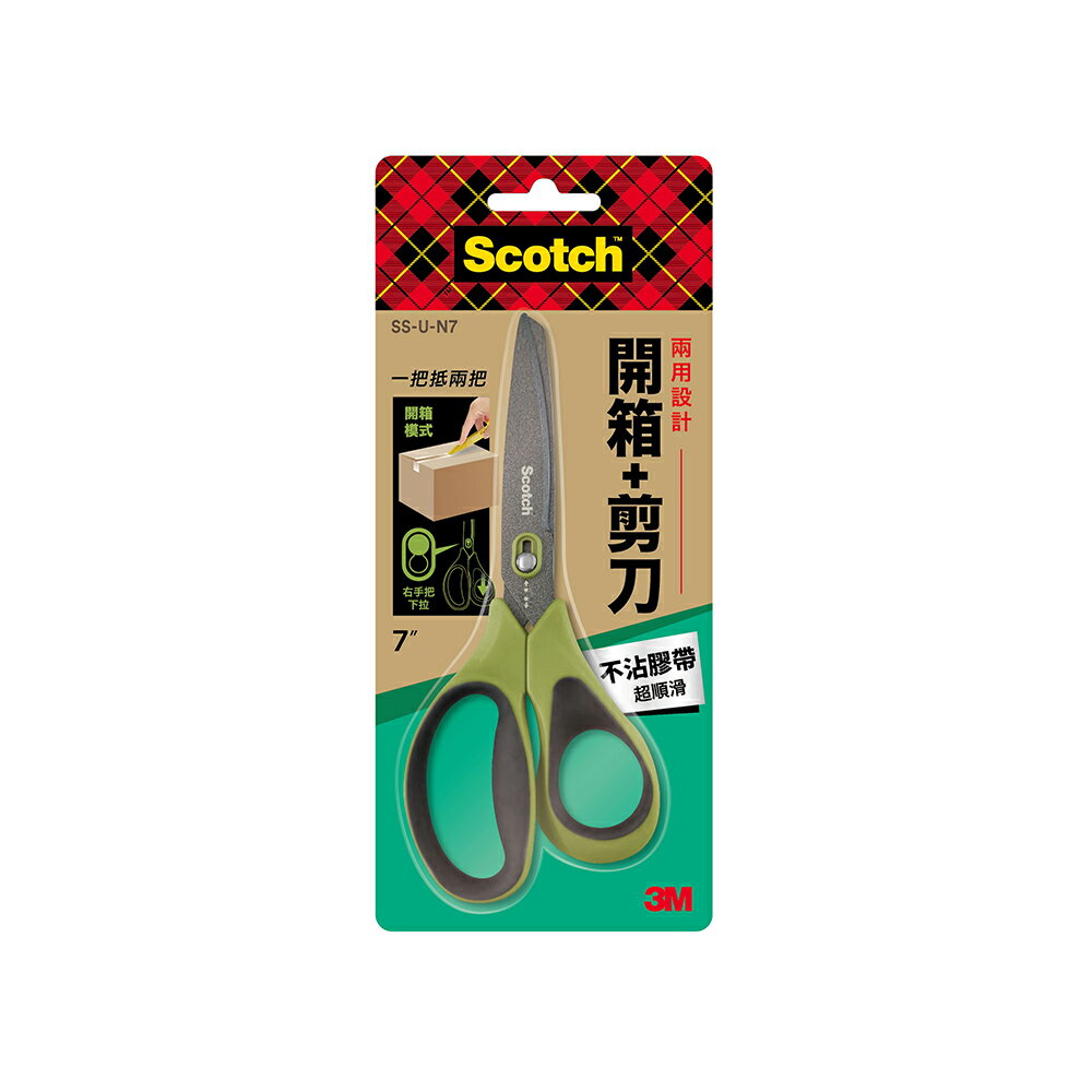 3M SS-U-N7 二合一開箱剪刀不沾膠-7吋. 1