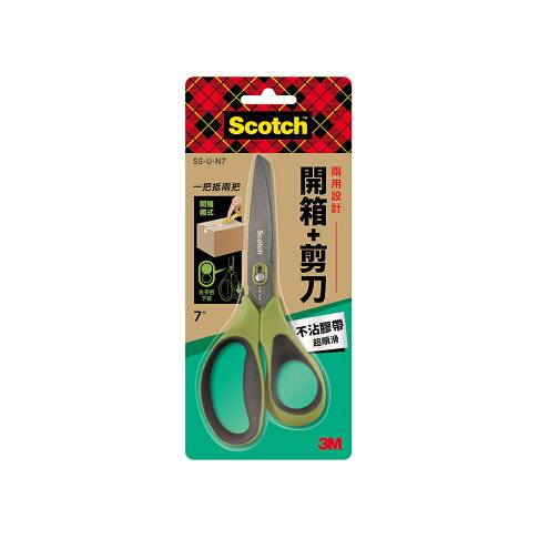 3M SS-U-N7 二合一開箱剪刀不沾膠-7吋. 1