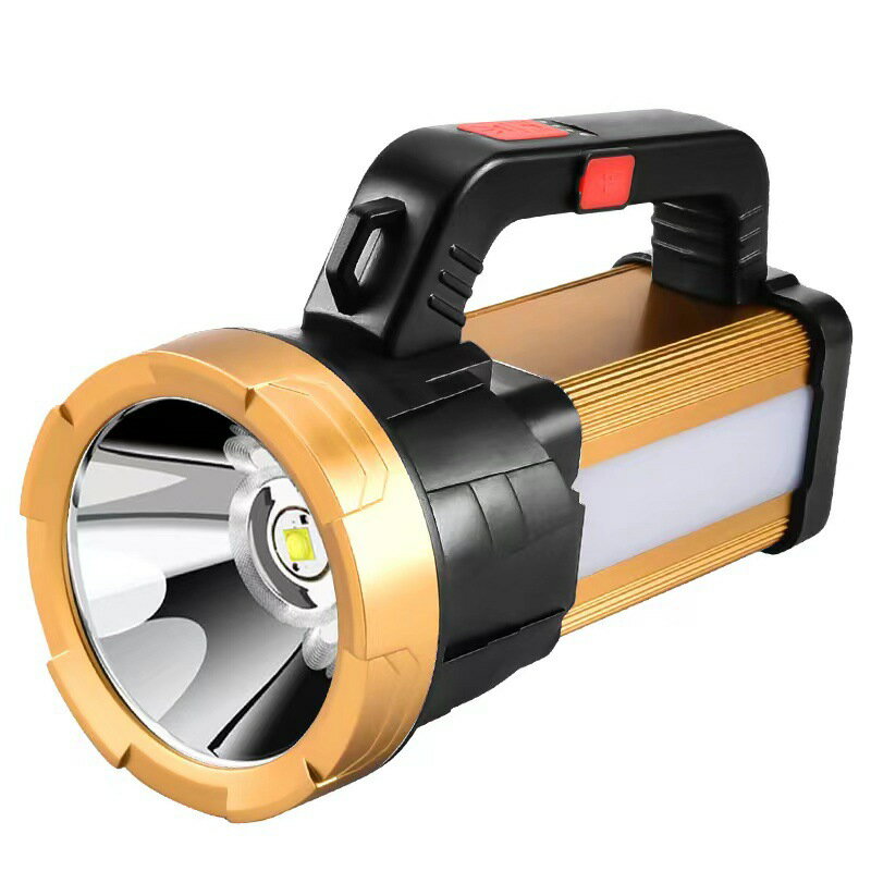 強光手電筒充電戶外超亮大功率 遠射led氙家用巡邏礦手提探照燈