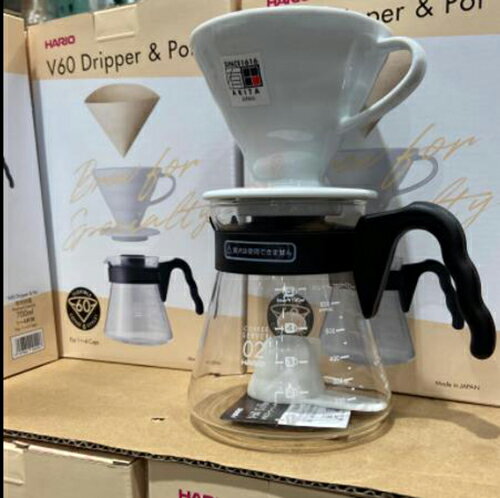 [COSCO代購4] C106677 HARIO COFFEE SERVER SET V60手沖咖啡套組 1-4人份