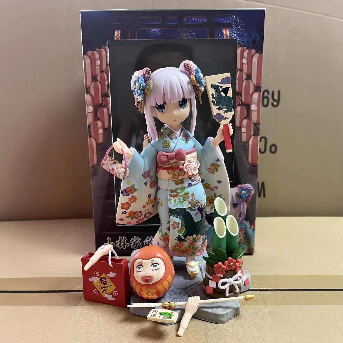 小林家的龍女僕 gk 和服康娜 盛裝 站姿 可換手 場景 手辦