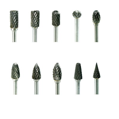 10支組鎢鋼刀 刻磨機 雕刻機 配件 滾磨刀 6mm頭徑 金屬雕刻 研磨機 10件磨刀組 含收納盒