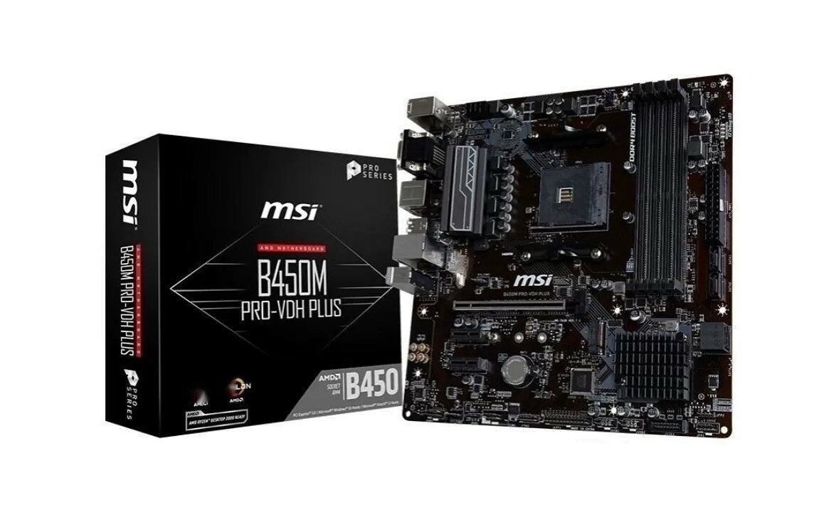 微星B450M PRO-VDH PLUS主機板 AM4腳位 箱說齊全 庫存現貨 支援RYZEN 電腦DIY 組裝 電競主機板