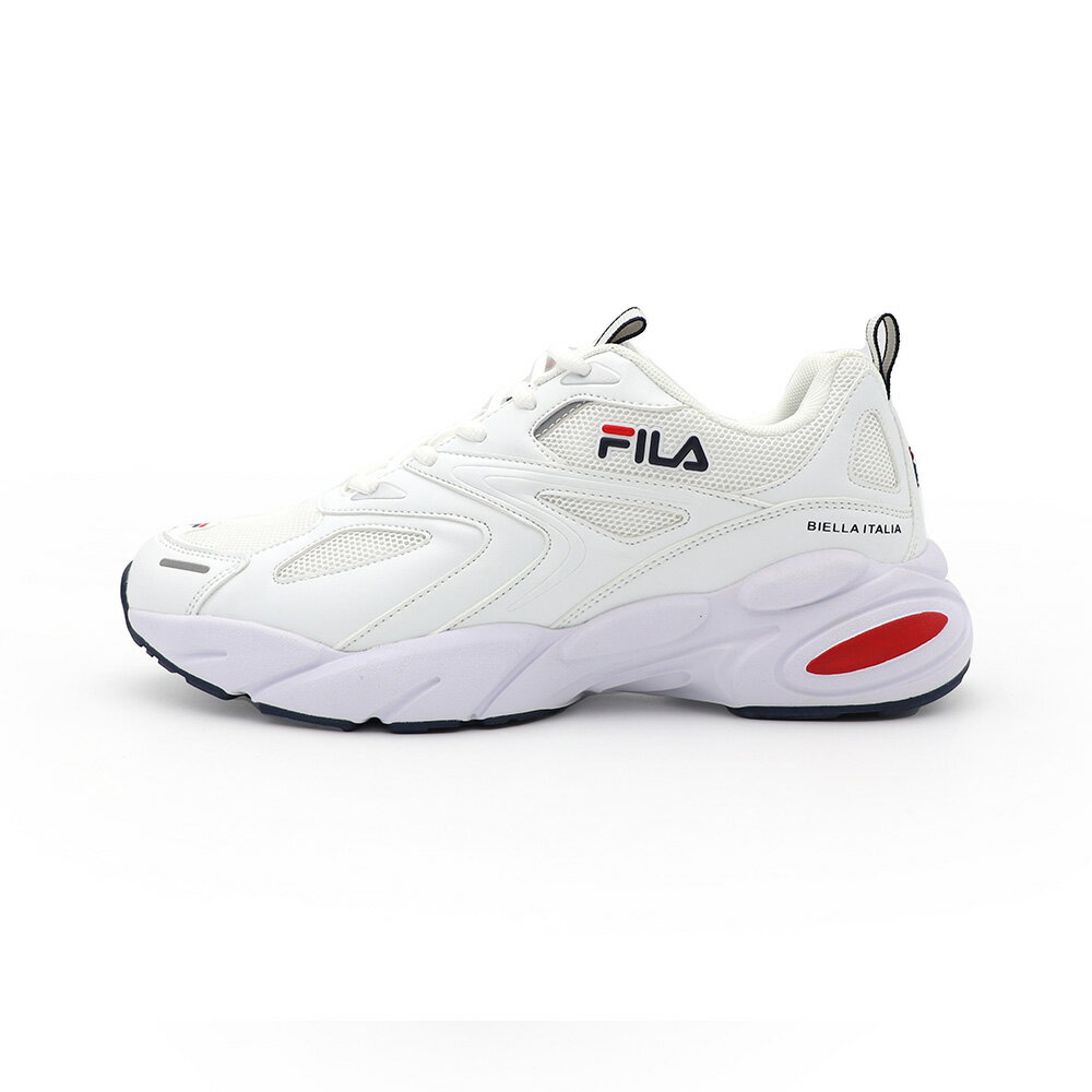 【全館滿額折】 FILA 白 老爹 復古 網布 運動鞋 男款 B5826【新竹皇家1-J907X-123】