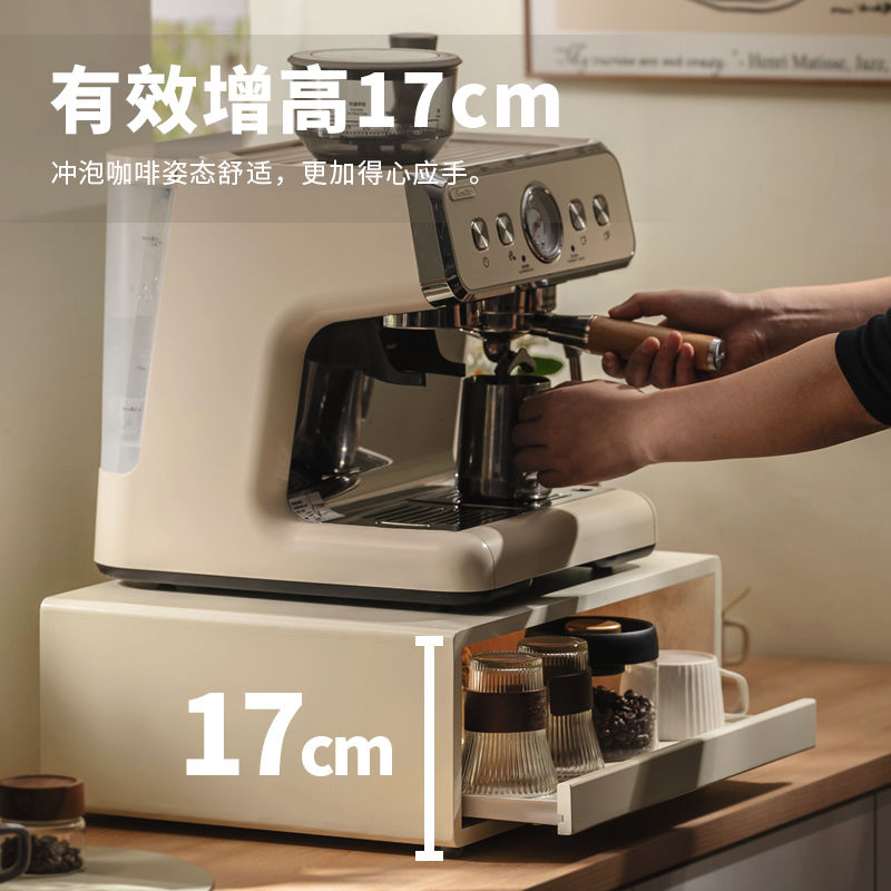 工廠直銷 附發票 免運 廚房收納架 置物架 落地折疊架 收納櫃 貨架 廚房微波爐烤箱咖啡機帶抽屜置物架桌面家用雙層電飯鍋伸縮收納架特惠/開立發票 全館八折 快速出貨 S1031