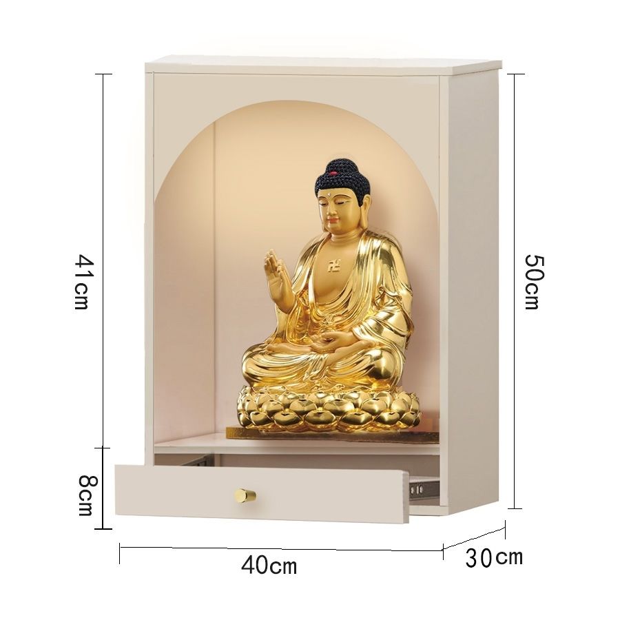 實木墻上佛柜壁掛式佛龕小戶型輕奢觀音供奉供臺財神龕香案佛臺
