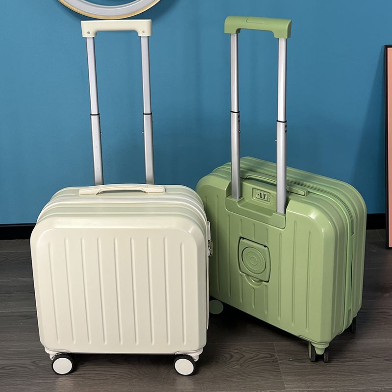 行李箱 行李箱小型多功能登機箱18寸超輕女拉桿箱結實耐用靜音旅行密碼箱-快速出貨