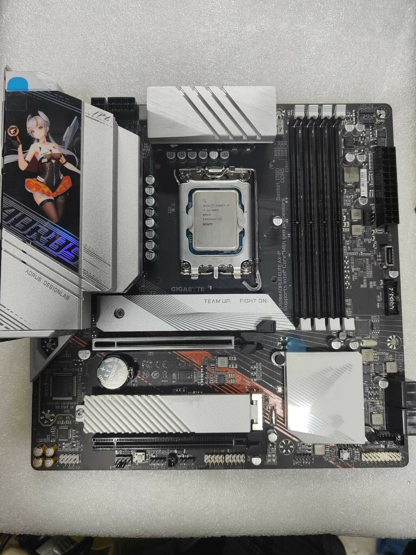 技嘉B760M AORUS ELITE AX-P 雕妹主機板 支援DDR5 WiFi6 閃電傳輸 極致散熱 遊戲戰鬥板 電腦組裝 電競主機推薦