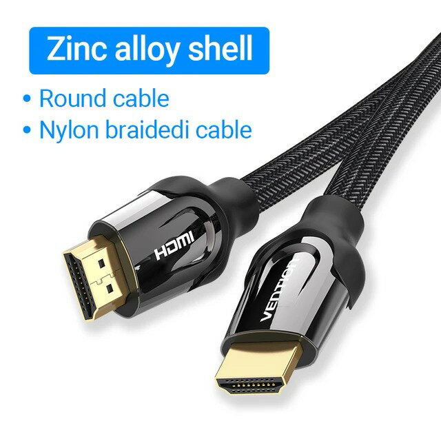 【日本代購】Vention HDMI 電纜 4K/60HZ HDMI 2.0 分路器電纜適用於 Mi Box HDTV HDMI 2.0 音訊電纜開關轉接器適用於小米 PS4 電纜 HDMI
