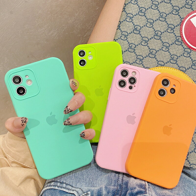 簡約馬卡龍色適用iphone13/12pro max蘋果11手機殼iphonex液態矽膠xsmax情侶xr日韓8plus女7全包防摔套