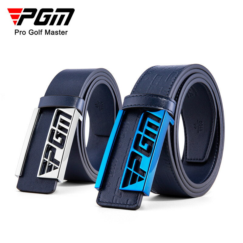 【元素運動】PGM高爾夫皮帶 男士 立體壓印LOGO 頭層牛皮 合金扣頭 運動腰帶