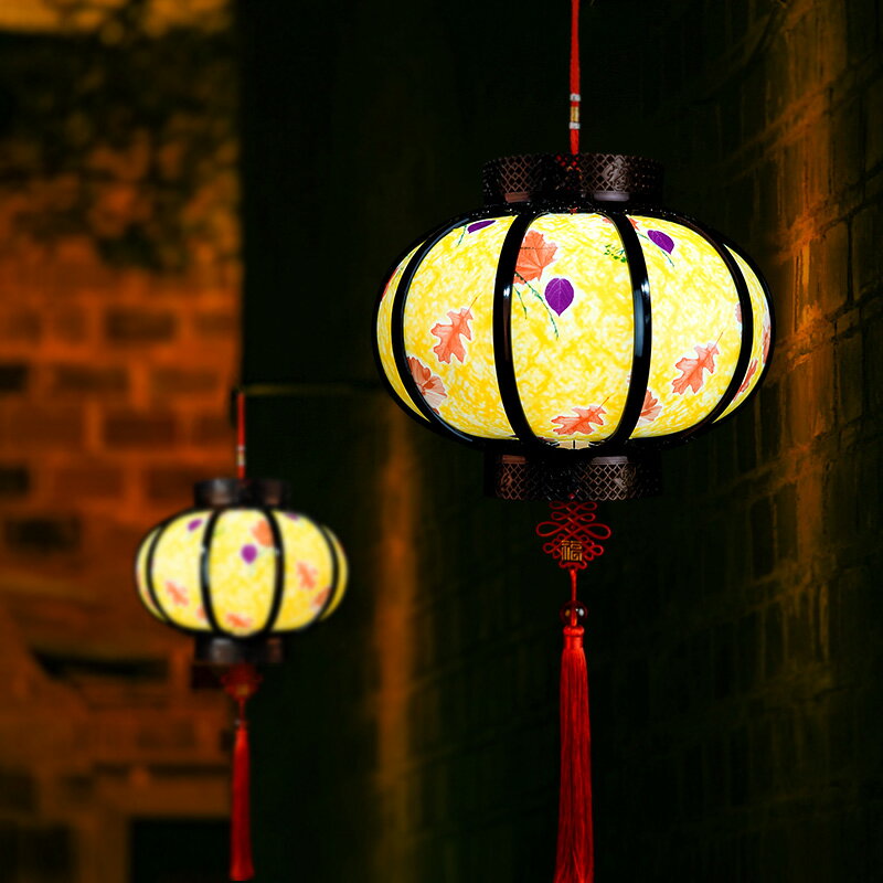 仿古燈籠掛飾新款戶外中國風場景裝飾燈中式古典發光中秋燈籠掛件