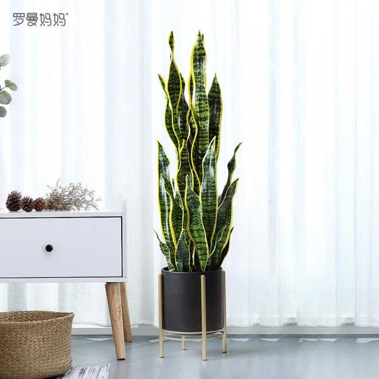 促銷活動~北歐風仿真植物虎皮蘭盆栽室內客廳辦公室落地盆景裝飾假綠植擺件wk10310 雙11全館免運