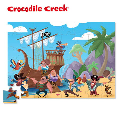 《美國Crocodile Creek》趣味寶盒拼圖系列-海盜寶藏(48片) 0