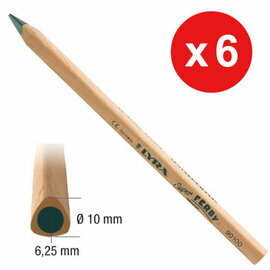 【德國LYRA】兒童三角原木鉛筆(17.5cm) 6入 產地：德國