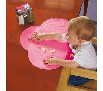 《美國Summer infant》可攜式防水學習餐墊(粉紅) ㊣原廠授權總代理公司貨