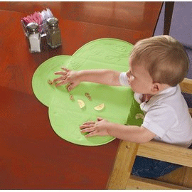 《美國Summer infant》可攜式防水學習餐墊(粉綠) ㊣原廠授權總代理公司貨